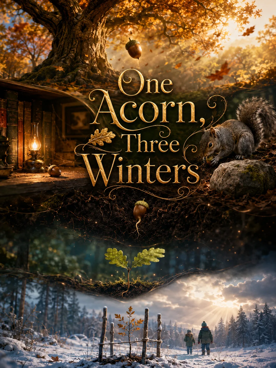 Cover for the book One Acorn, Three Winters